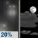 Tonight: Slight Chance Light Rain then Partly Cloudy