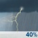 This Afternoon: A chance of showers and thunderstorms. Cloudy, with a high near 79. South wind around 16 mph. Chance of precipitation is 40%. New rainfall amounts less than a tenth of an inch possible. This Afternoon: Chance Showers And Thunderstorms